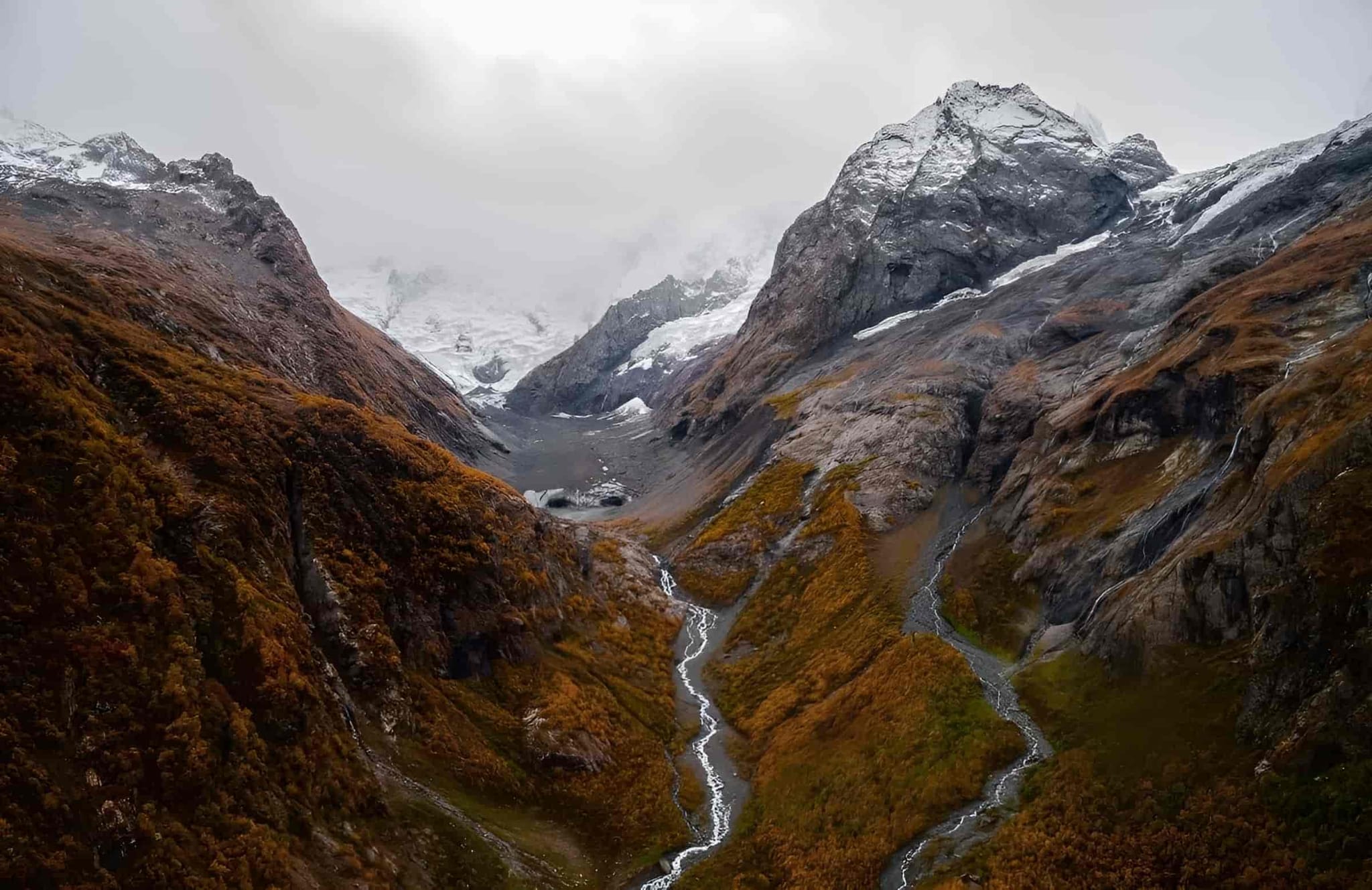Панорамный вид на горы Домбая